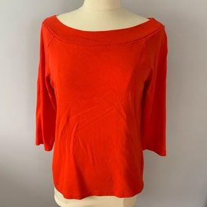 Rounded neck top